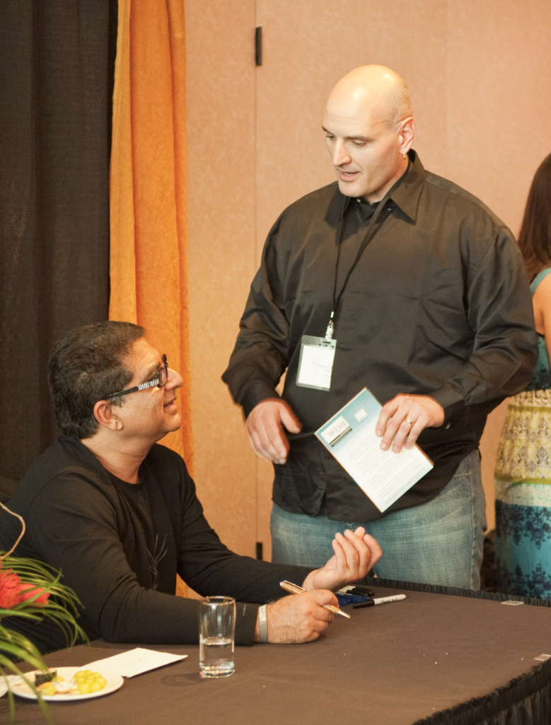 Rob meets Deepak Chopra at an event